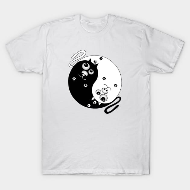 Amusing cats T-Shirt by  El-Aal